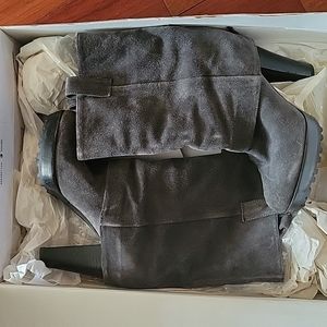 Nine West dark grey suede boots sz 5.5